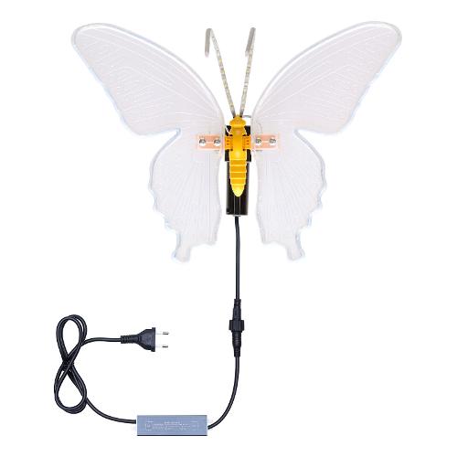 Farfalla con movimento ali luce fissa (30x43x32cm) 244 luci - SMD LED Bianco caldo IP44 82991