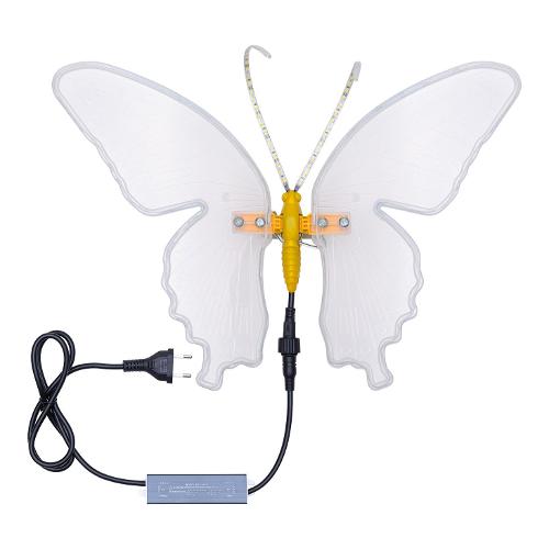 Farfalla statica luce fissa (30x43x32cm) 244 luci - SMD LED Bianco caldo IP44 82984