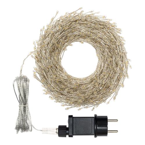 Filo Trasparente 1000 luci - MICROLED Bianco caldo e Multicolore (20 + 4 mt) 1 Gioco di luce NSL6 IP44 81598