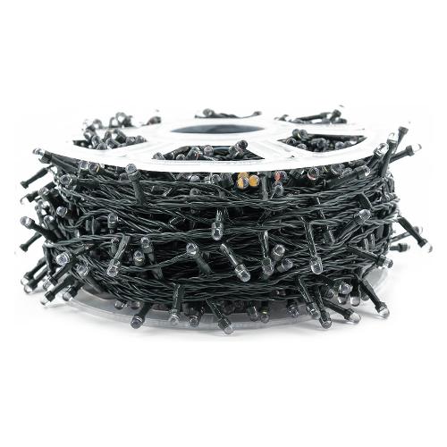 Filo Verde 1000 luci - MAXILED Multicolore (100 + 4 mt) 8 Giochi di luce TLO IP44 81871