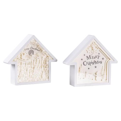 Casetta luce fissa (21x5x20cm) (2pz) Bianco caldo IP20 71490