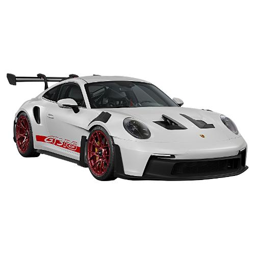 Radiocomando Auto Porsche GT3 Rs 2,4 Ghz con luci scala 1:12 (40cm) Bianco 2482