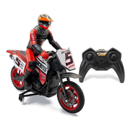 Radiocomando Moto Cross MX 2,4 GHz scala 1:8 (30cm) Assortito 2479