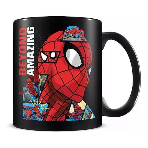 Tazza mug Ceramica (315ml) Beyond Amazing 60th Anniversary SPIDERMAN Nero e Rosso MGB26785