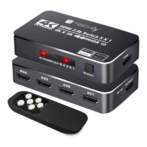 Switch HDMI 5in1 Black 5 porte IDATA HDMI2 4K5160B