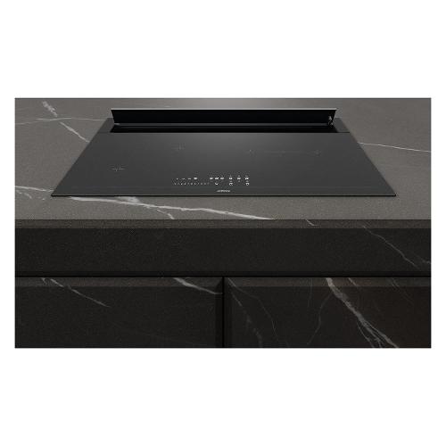 Piano cottura aspirante 4 zone cottura INNOVA Slim Plus 90 A Petra Black Matt (90cm)