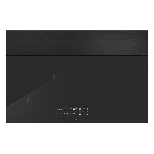 Piano cottura aspirante 4 zone cottura INNOVA Slim 80 A Black (80cm)