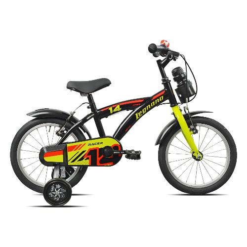 Mountain Bike acciaio ( 1 vel ) 14" con rotelle BIMBO Black Lime Glossy 26L9700