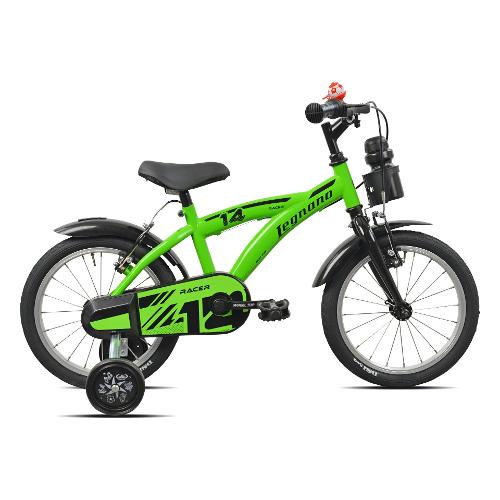 Mountain Bike acciaio ( 1 vel ) 14" con rotelle BIMBO Green Black Glossy 26L9700V