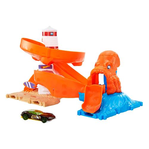 Playset Creature Mostruose con auto 1:64 HOT WHEELS CITY Assortito HDR29