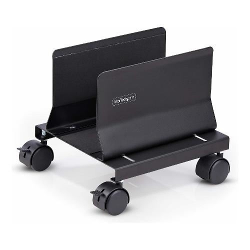 Carrello computer regolabile su ruote Black CPUMOBILESTND