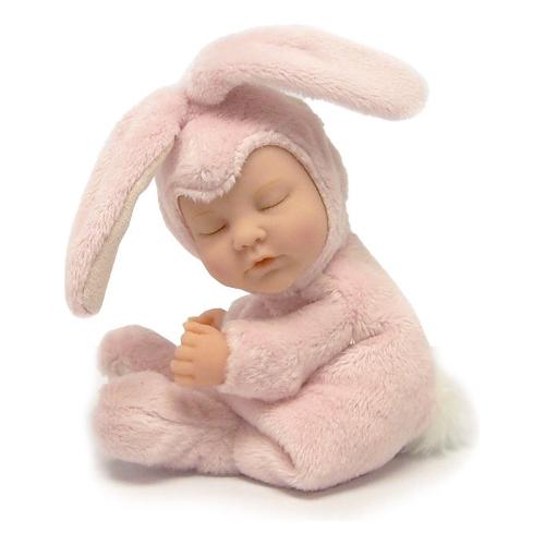 Bambola Baby Coniglio peluche (23cm) ANNE GEDDES Rosa ANN01000