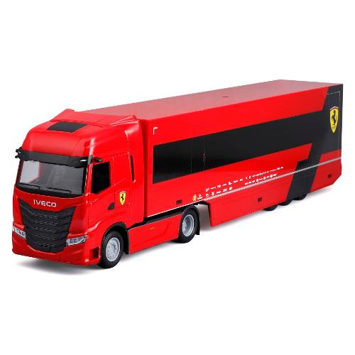 Coamion Iveco S Way 570 Racing Transporter con auto  FERRARI Rosso 18 36867