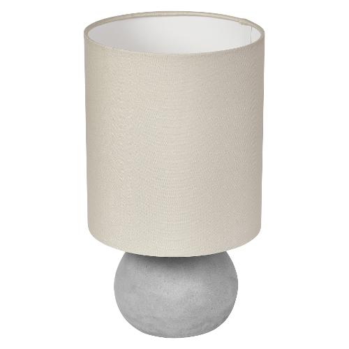 Lampada tavolo DECOR IMPACT TABLE Beige and Grey (1 luce - 40 W - E27) (22x38cm)