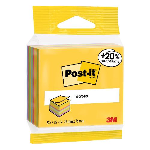 Notes adesivi 390 ff carta PEFC (76x76mm) POST-IT Multicolore 4046719432080