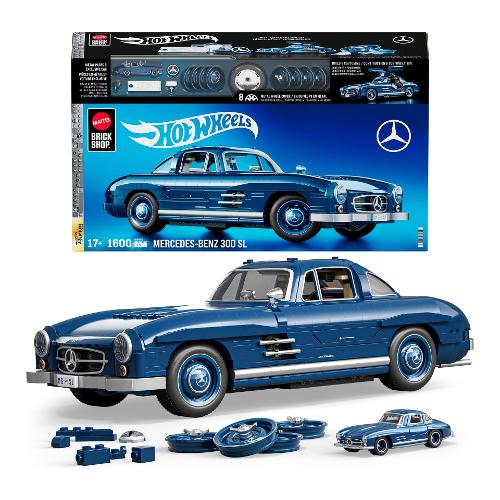 Mercedez-Benz 300 SL 1:12 ( 1600 pz ) BRICK SHOP HOT WHEELS PREMIUM HWW25