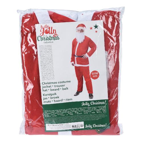 Costume Babbo Natale (Taglia unica) Rosso AAF517050
