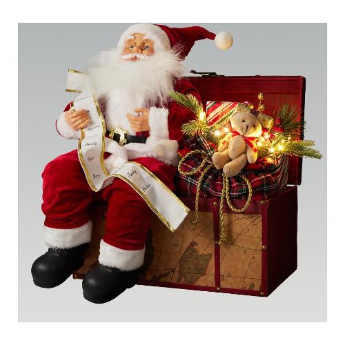 Babbo Natale (42x36x52cm) Con movimento, luci e musica ATK000680