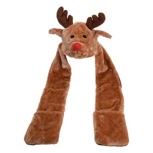Berretto Natale con scalda mani (Taglia unica) Assortito AAF200460