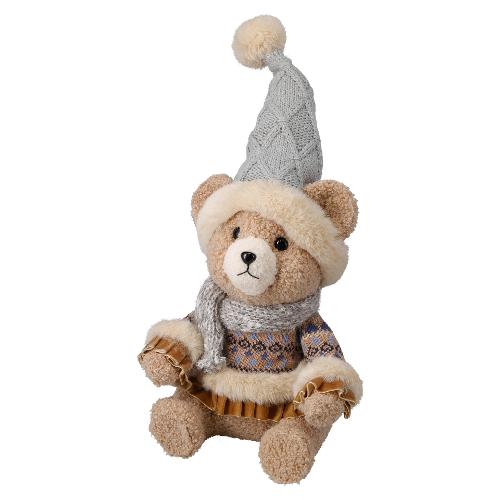 Orsetto Peluche, Poliestere (48cm) (1pz) Assortito YZB011990