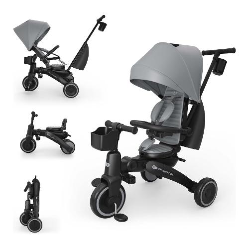 Triciclo pieghevole evolutivo 6 in 1 (105x51,5cm) JAZZ 3 Grey KRJAZZ03GRY0000