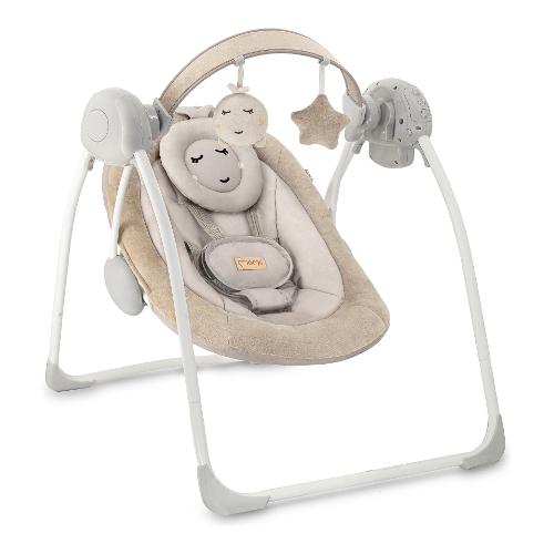 Sdraietta infanzia movimento oscillante 0 - 9 kg motorizzata LISS Beige BULE00047