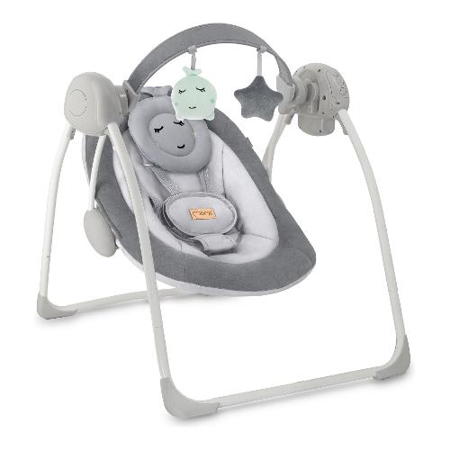 Sdraietta infanzia movimento oscillante 0 - 9 kg motorizzata LISS Grey BULE00048