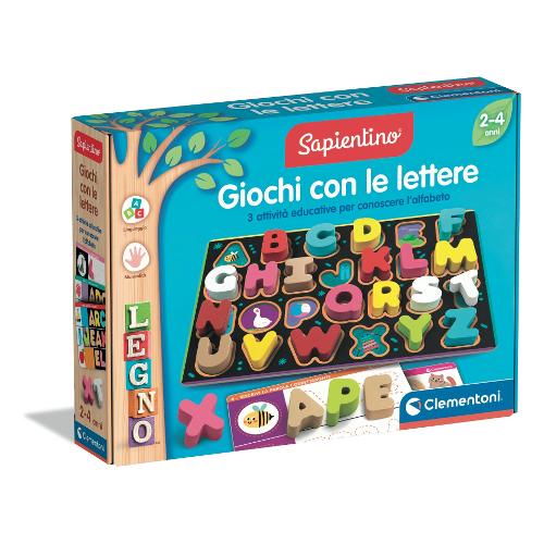 Gioco prescolare Lettere in Legno 2-4a SAPIENTINO 16707