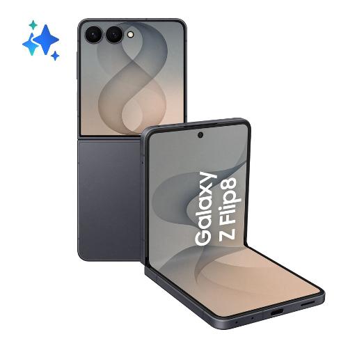 Smartphone 6,9" GALAXY AI Z FLIP8 5G Graphite ( 512GB Ram 12GB Batteria 4300mAh ) SM F776BZKHEUE