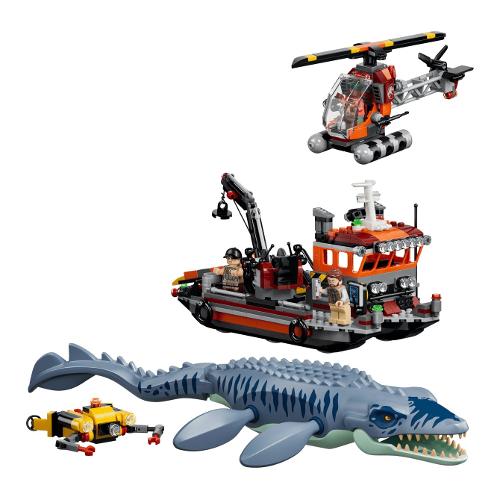Attacco alla barca del dinosauro Mosasaurus ( 703 pz ) JURASSIC WORLD 7a+ 77983