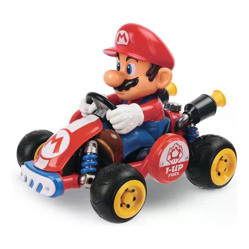 Radiocomando Mario World 2,4 GHz scala 1:18 (21,2cm) MARIO KART Rosso e Blu 370200960