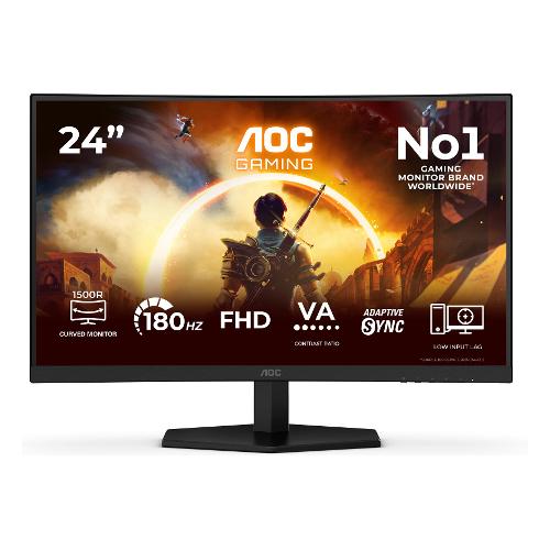 Monitor 23,6" ( LED 1920x1080 FULL HD 180Hz ) Curvo Black C24G42FE