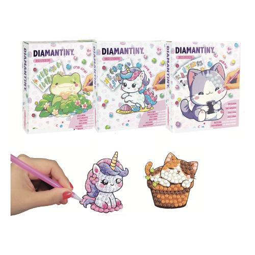 Set mosaico Kawaii Deco stickers DIAMANTINY Assortito 90067