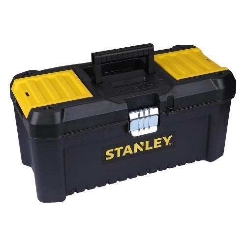 Cassetta per attrezzi con vaschetta materiale plastico (41x19,5x20cm) ESSENTIAL Nero e Giallo STST175518