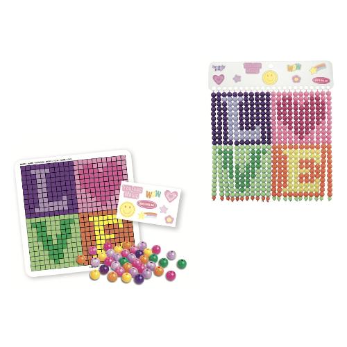 Set Wall Art Love tendine con perline BEADY POP 87101