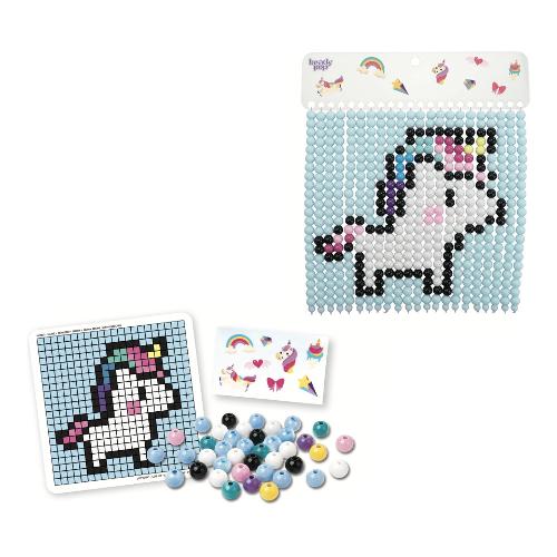 Set Wall Art Unicorno tendine con perline BEADY POP 87102