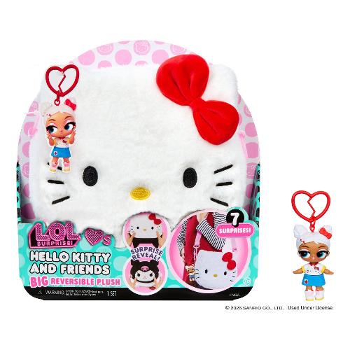 Peluche Loves Hello Kitty con bambolina portachiavi (30x29cm) LOL SURPRISE Assortito 249849