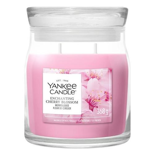 Candela profumata Enchanting Cherry Blossom (9,3x11,4cm) Giara M 35-50 ore SIGNATURE Rosa 2671935E