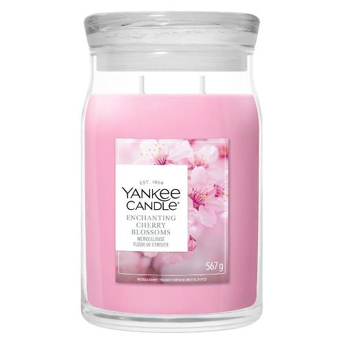 Candela profumata Enchanting Cherry Blossom (9,3x15,7cm) Giara L 65-80 ore SIGNATURE Rosa 2671939E