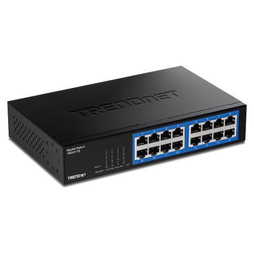 Switch di rete 16 porte Black TEG S17D Gigabit (1000Base-TX)