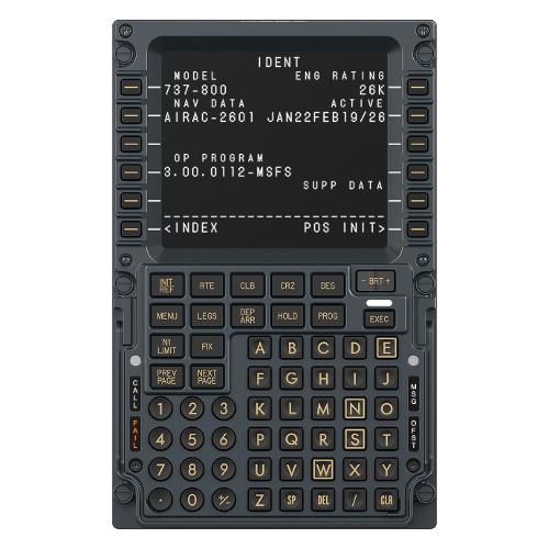 Strumentazione simulatore volo MB7F Flight Computer Display AS026