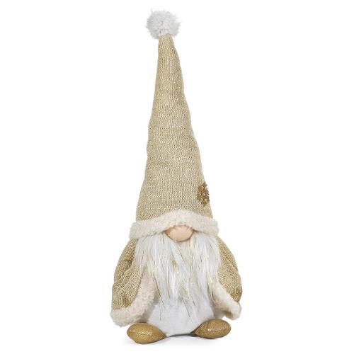Gnomo (50cm) (1pz) Assortito Bianco e Oro 431463