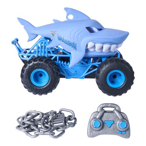 Radiocomando Chomping Megalodon Truck scala 1:15 (34,8cm) MONSTER JAM 6077795
