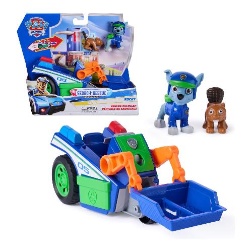 Veicolo raccolta differenziata Search & Rescue con Rocky PAW PATROL Blu e Verde 6075445