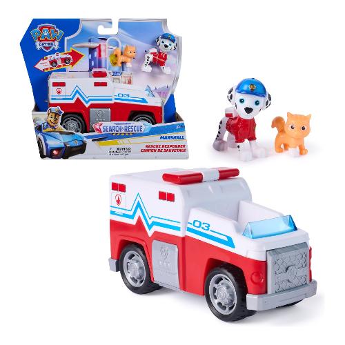 Camion salvataggio Search & Rescue con Marshall PAW PATROL Rosso e Bianco 6074776