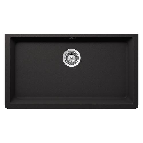 Lavello 1 vasca (83,8x46,9cm) SOLIDO Nero assoluto Ruvido opaco SOLN100L13
