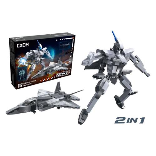 Robot Mecha Aircraft 2 in 1 Raptor ( 301 pz ) 8a+ DBLC82002W