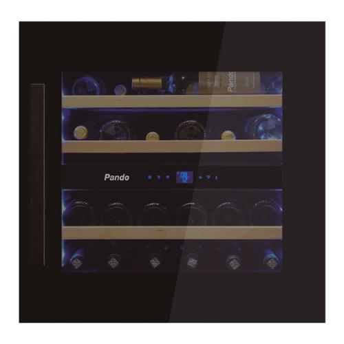 Cantinetta incasso 23 bottiglie PVMAV 60 23 CRL Black classe F (L60cm)