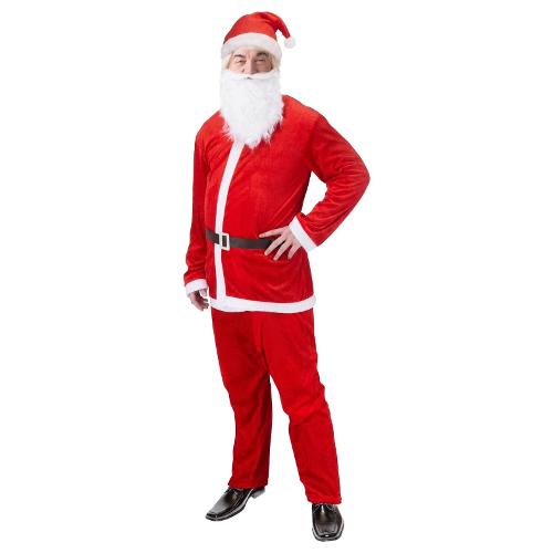 Costume Babbo Natale (Taglia unica) Rosso AAF517050