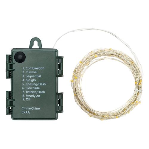 Filo Trasparente 80 luci - MICROLED Multicolore (7,9 + 0,1 mt) 8 Giochi di luce IP44 65932
